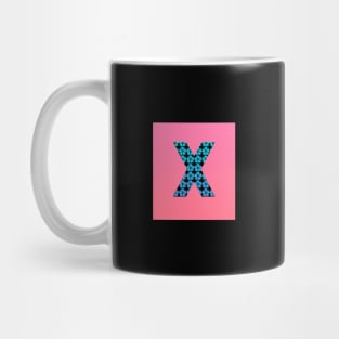 Letter X from roses Mug